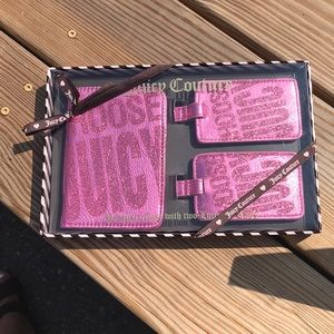 Juicy passport and luggage tags